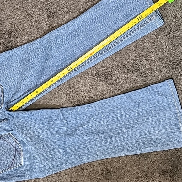 Y2K Pink Victoria's Secret Light Wash Flare Jeans 12 mid rise Vtg Vintage - Picture 6 of 16